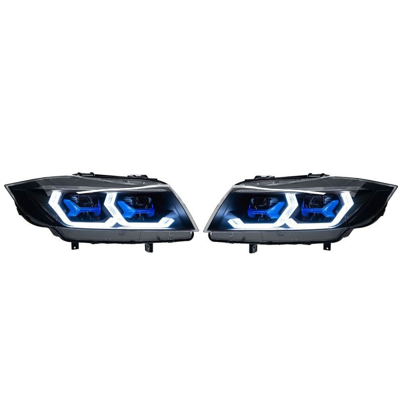Car Craft Compatible With Bmw 3 Series E90 2008-2012 Car Front Head Light Lamp Xenon Headlight Retrofit Upgrade Modified Led Drl Hid Laser Style 2 For Xenon Car CC-6721