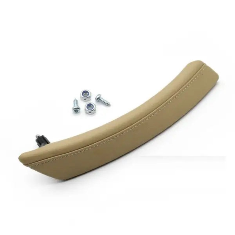 Car Craft Compatible With Bmw 5 Series E60 E61 2006-2010 Front Left Pessender Side Inner Door Pull Handle Assembly 51416983669 Beige CC-4951