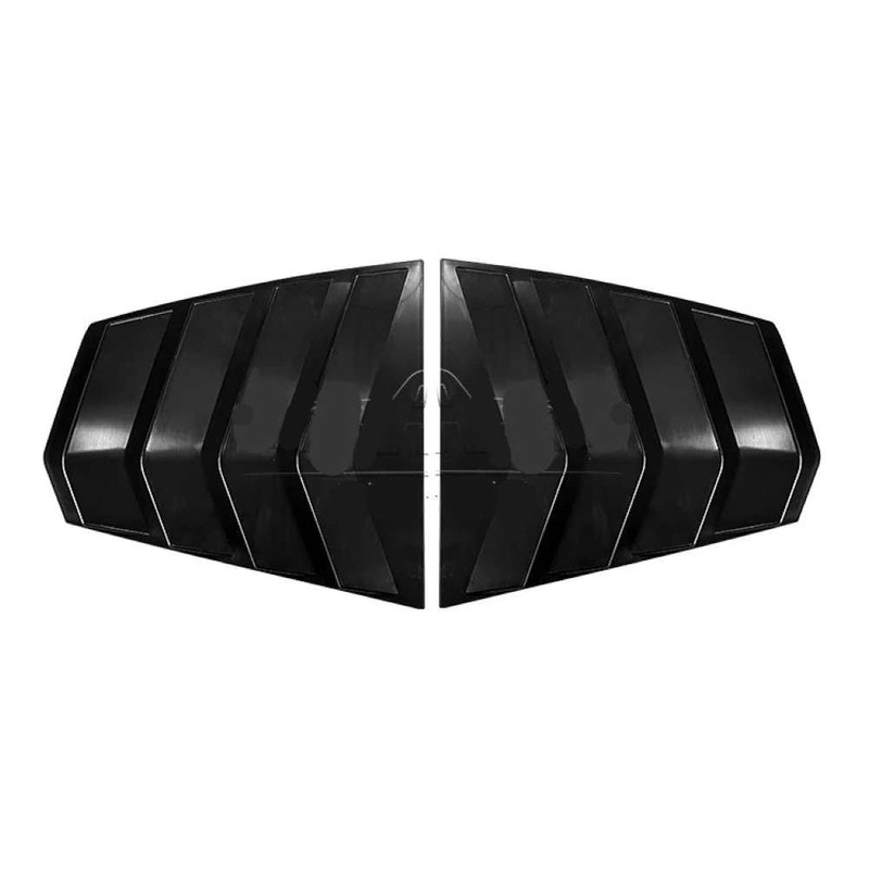 Car Craft Compatible With Bmw 5 Series G60 2024+ Plastic Side Vent Shutter Rear Window Louver Trim Ar-bm-0282 Glossy Black CC-8265