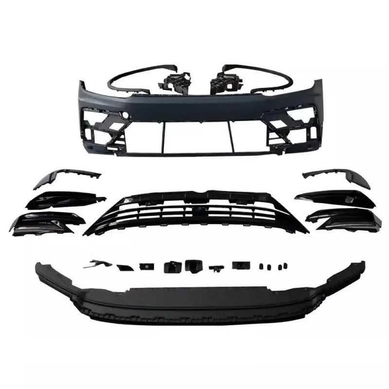 Car Craft Compatible With Vw Volkswagen Tiguan 2016-2019 Upgrade Facelift Convert To R Line Style Front Bumper Bodykit CC-7244