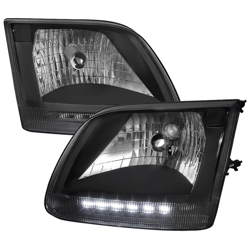1997-2004 Ford F-150/Expedition Factory Headlights SMD LED Light Strip Black