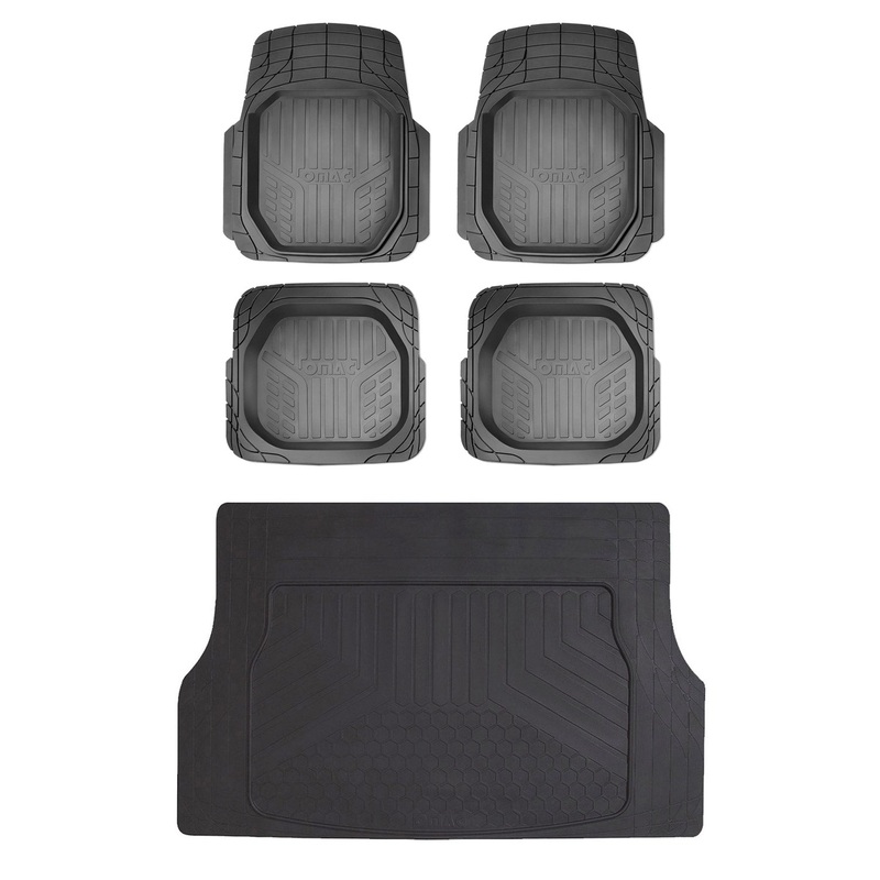 Jeep Cherokee Semi-Custom fit Floor Mats & Cargo Liner Waterproof Black
