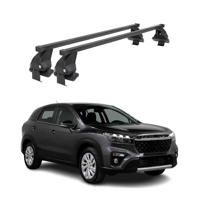 2016-2021 Suzuki SX4 S-Cross Roof Rack Cross Bars Black