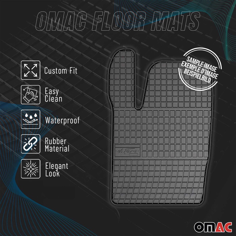 2021-2024 VW ID.4 Floor Mats Liners Full Set All Weather Rubber Black