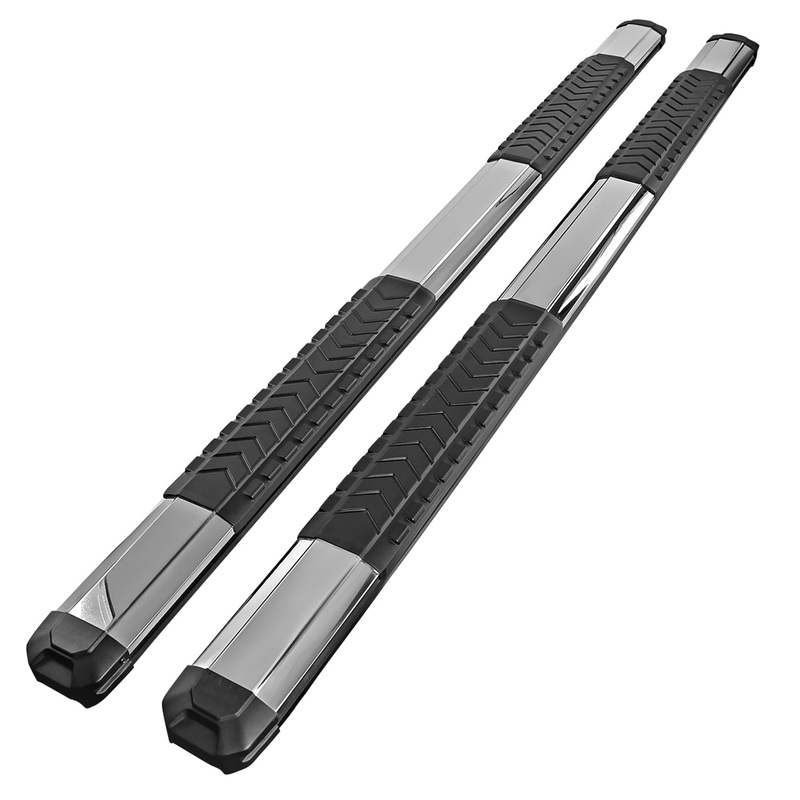 2009-2014 Ford F-150 Super Cab 5 Wide Alu Side Step Nerf Bars Steel Trim