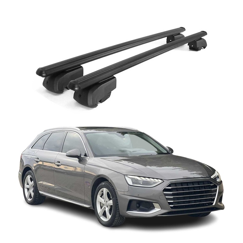 2017-2023 Audi A4 Wagon Roof Rack Cross Bars Black