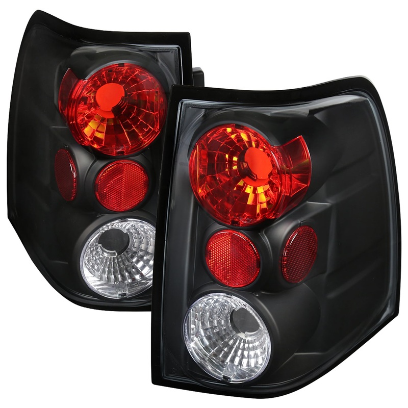 2003-2006 Ford Expedition Tail Lights Matte Black Housing/Clear Lens