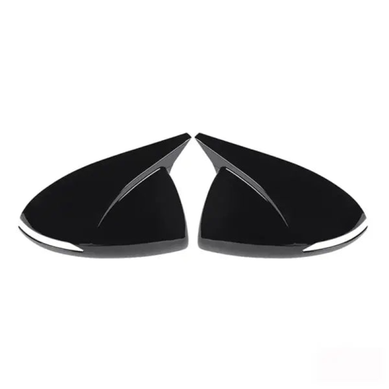 Car Craft Side Mirror Cover Compatible With Hyundai Elantra 2021 Side Mirror Cover Aerodynamic Glossy Black Elantra Mirror Cover 21 Glossy Black A CC-1997