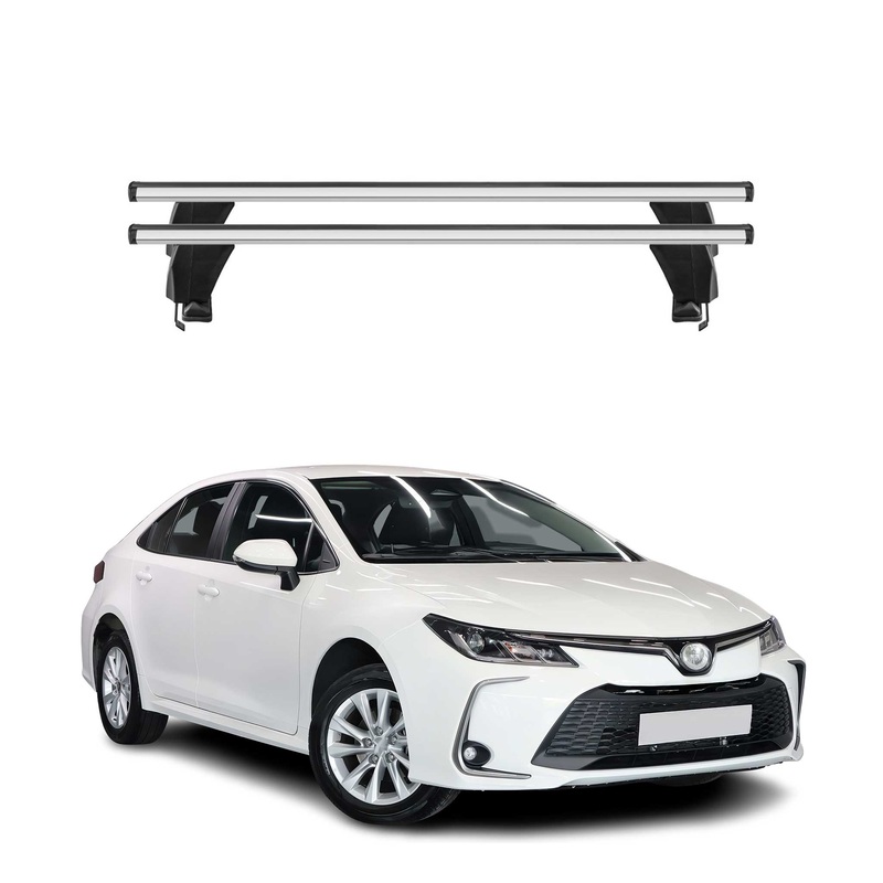 2019-2025 Toyota Corolla Sedan Roof Rack Cross Bars Black