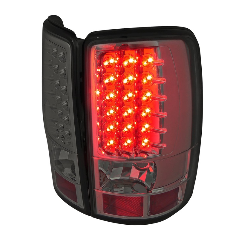 2000-2006 Chevy Suburban/Tahoe GMC Yukon/Yukon XL LED Tail Lights Chrome/Smoke