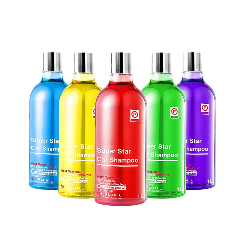 Fireball Super Star Shampoo|Fruity Citrus (Blue)|Honey Banana (Yellow)|Papaya Mango (Red)|Forest Mood (Green)|French Grape (Purple)