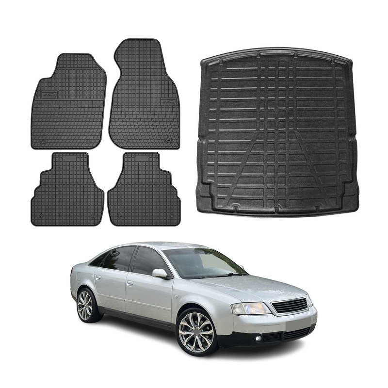 1997-2004 Audi A6 C5 Sedan Floor Mats Cargo Liner Set