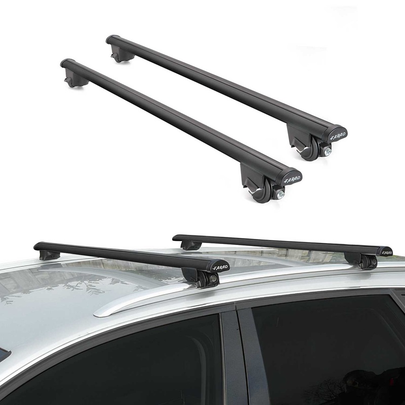 2005-2011 Audi A6 Allroad Roof Rack Cross Bars Black