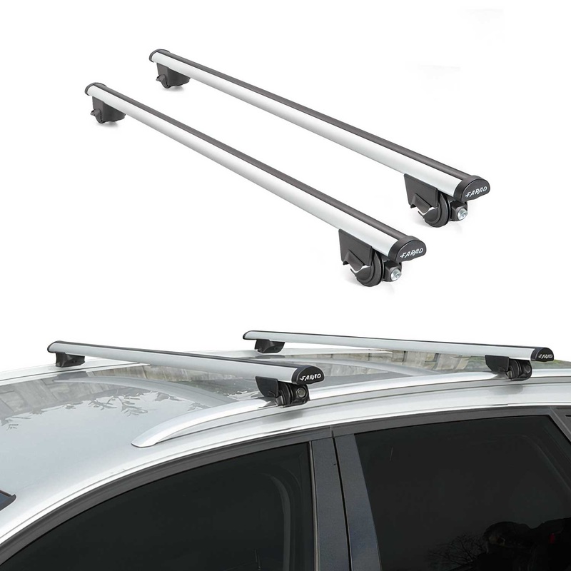 220 Lbs Luggage Roof Rack Cross Bars for Audi A4 C6 Allroad 2006-2011 Gray
