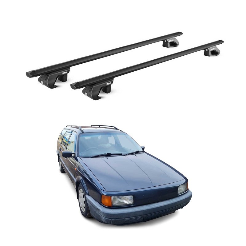 Roof Rack Cross Bars Luggage Carrier for VW Passat wagon 1980-2014 Alu Black 2x