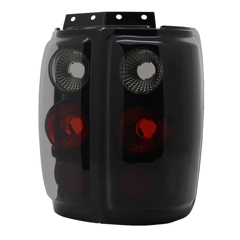 1997-2002 Ford Expedition Tail Lights Glossy Black Housing/Smoke Lens