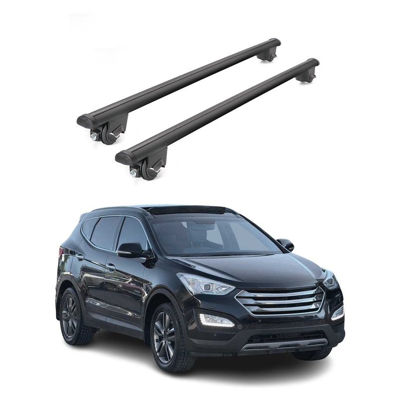 2013-2018 Hyundai Santa Fe Roof Rack Cross Bars Black
