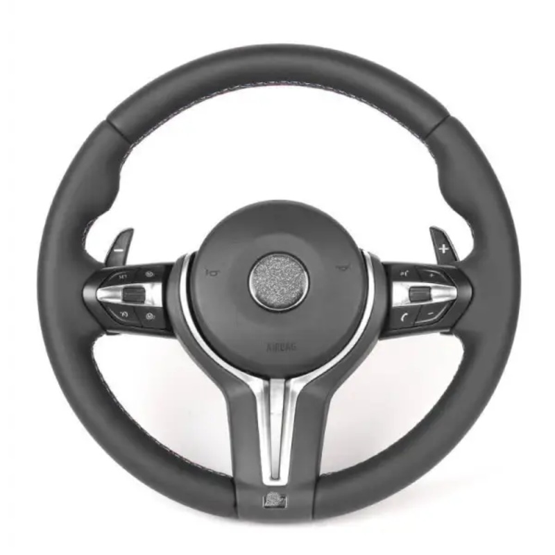 Car Craft Steering Wheel Cover Compatible with BMW 1 Series F20 2012-2018 2 4 Series 3 Series F30 2012-2018 X1 48 2015-2019 X2 X3 F25 X4 F26 2012-2018 X5 F15 X6 F16 14-19 Steering Wheel Cover CC-2689