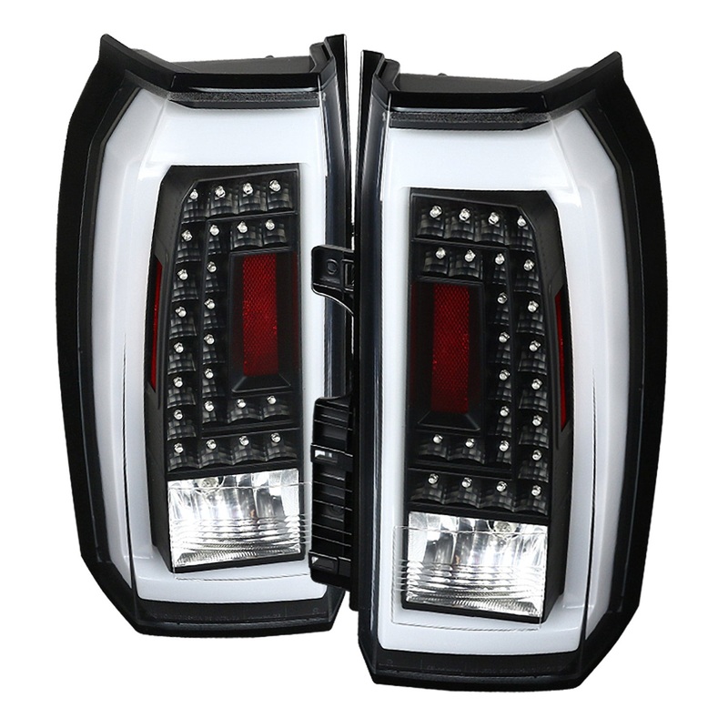 2015-2020 GMC Yukon/Yukon XL LED Tail Lights Matte Black Housing/Clear Lens