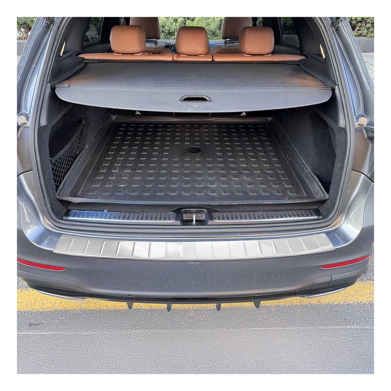 2016-2022 Mercedes GLC Class X253 Rear Bumper Sill Cover Guard Stainless Steel