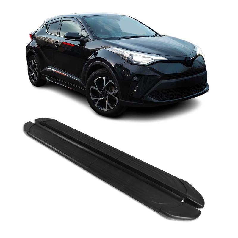 2018-2022 Toyota C-HR Hybrid Running Boards Side Steps Black