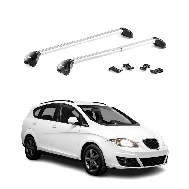 Roof Rack Cross Bars Luggage Carrier for Audi A4 Wagon 2006-2016 Alu Grey 2x