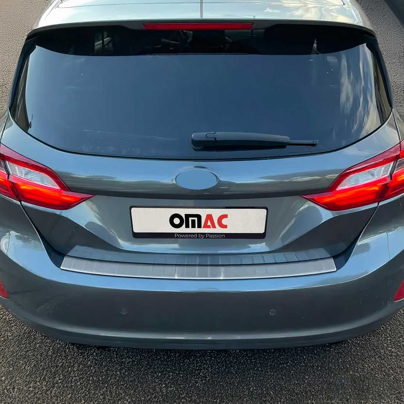 2017-2019 Ford Fiesta Rear Bumper Guard Stainless Steel Brushed