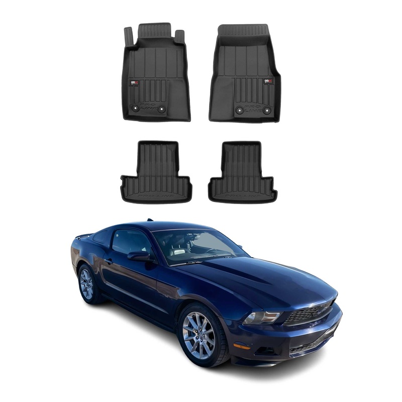 2004-2014 Ford Mustang Premium Floor Mats Liners Full Set All Weather Heavy Duty