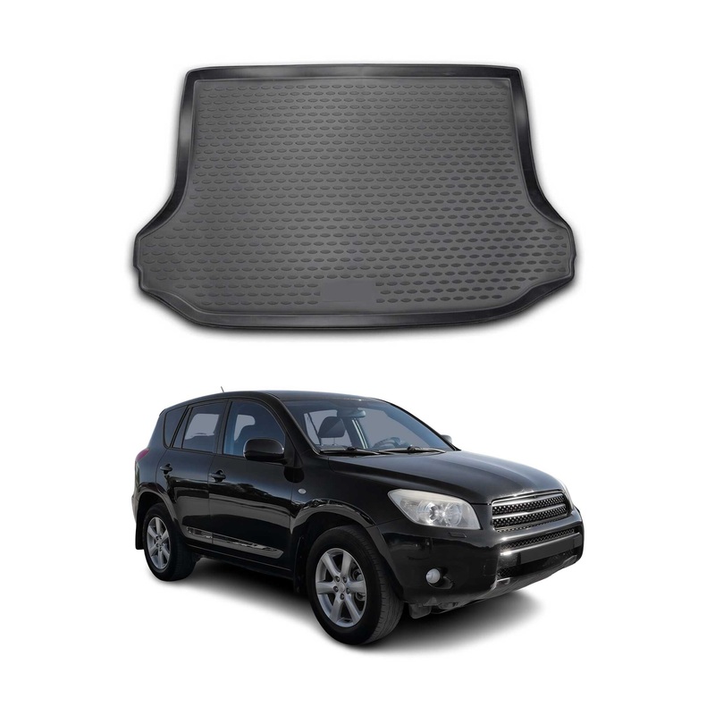 2006-2012 Toyota RAV4 Cargo Liner Trunk Mat All Weather Behind 2nd row Black