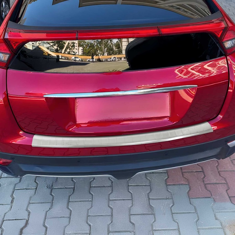 2018-2024 Mitsubishi Eclipse Cross Rear Bumper Sill Cover Guard Stainless Steel Brushed