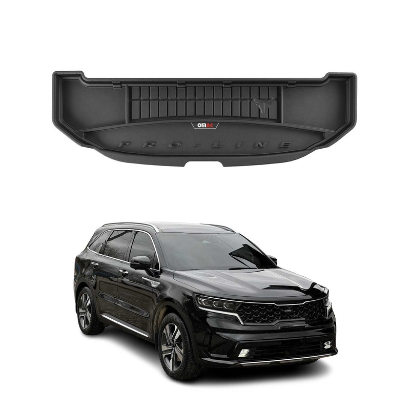 2021-2025 Kia Sorento Hybrid PHEV Premium Cargo Liner Trunk Mat All Weather Heavy Duty Unfolding 3rd Row