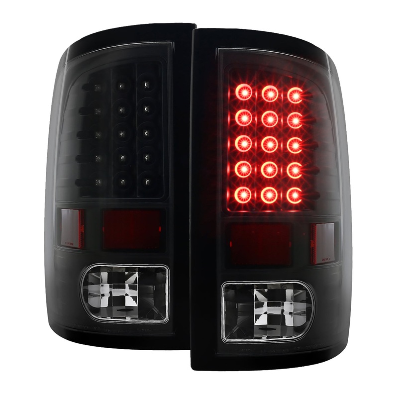 2009-2018 Dodge RAM 1500 2500 3500 LED Tail Lights – V2 Matt Black