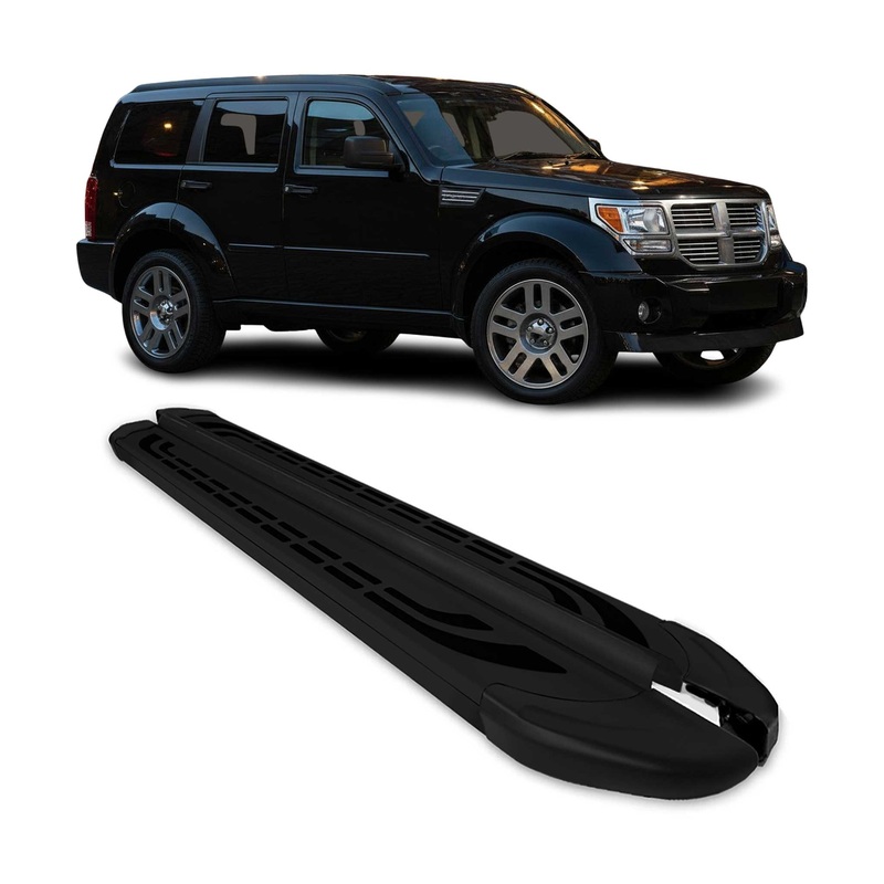 2007-2012 Dodge Nitro Running Boards Side Steps Black
