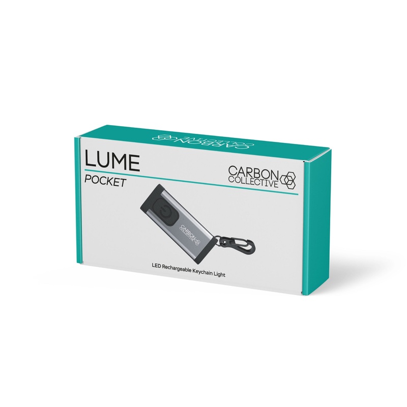 Carbon Collective Rechargeable LED Keychain Light  LUME Pocket