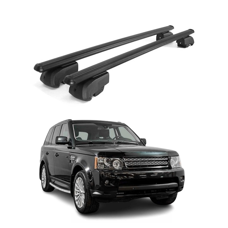 2006-2009 Land Rover Range Rover Sport Roof Rack Cross Bars Black