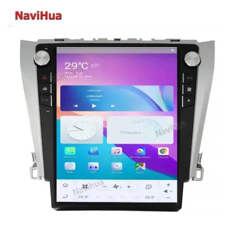 12.1 Touch Screen Car Stereo Video Audio GPS Car DVD Player Android Car Radio for Tesla Style Toyota Camry LE 2012-2015