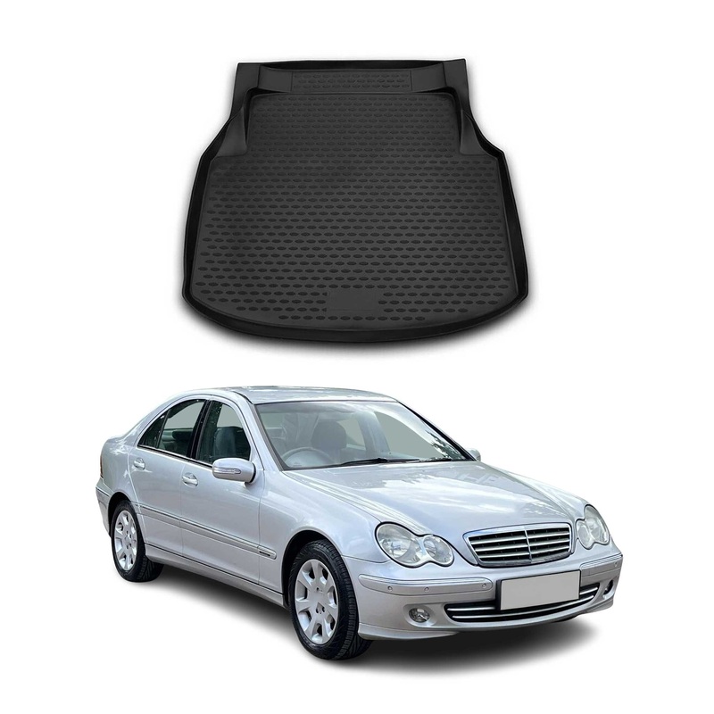 2010-2014 Mercedes C Class W204 Sedan Cargo Liner Trunk Mat All Weather Black