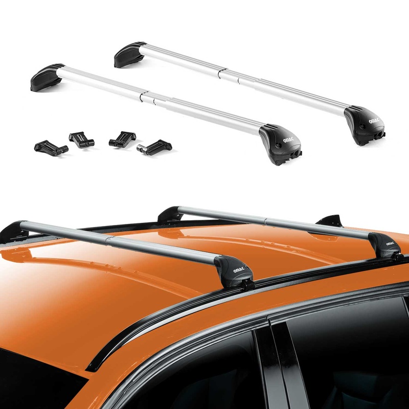 Roof Rack Cross Bars Luggage Carrier for BMW X4 F26 G02 2015-2024 Alu Grey 2Pcs