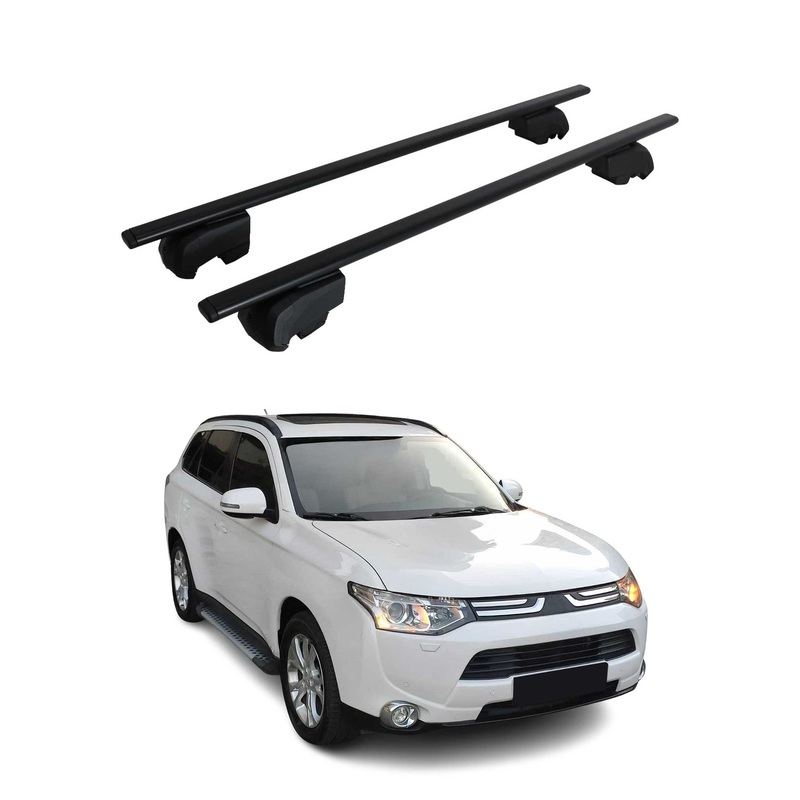 2011-2020 Mitsubishi Outlander Roof Rack Cross Bars Black