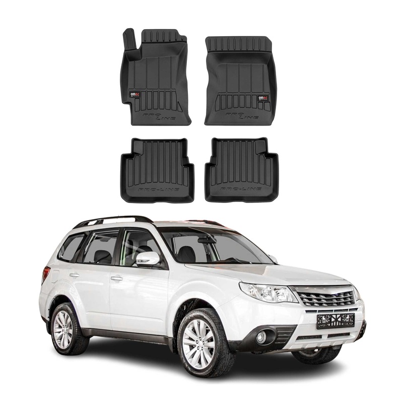 2009-2013 Subaru Forester Premium Floor Mats Liners Full Set All Weather Heavy Duty