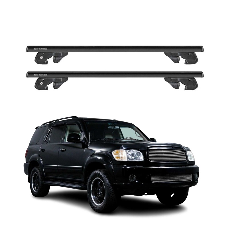 2001-2007 Toyota Sequoia Roof Rack Cross Bars Black