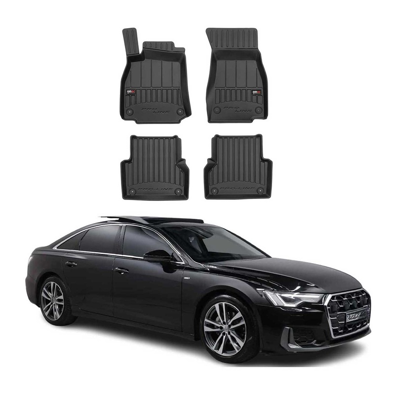 2019-2024 Audi A6 S6 RS6 Sedan Avant Allroad Premium Floor Mats Liners Full Set All Weather Heavy Duty