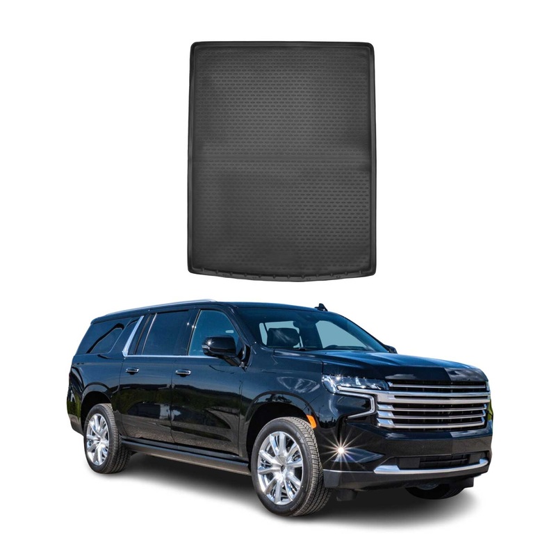 2021-2025 Chevrolet Suburban Cargo Liner Trunk Mat All Weather Black