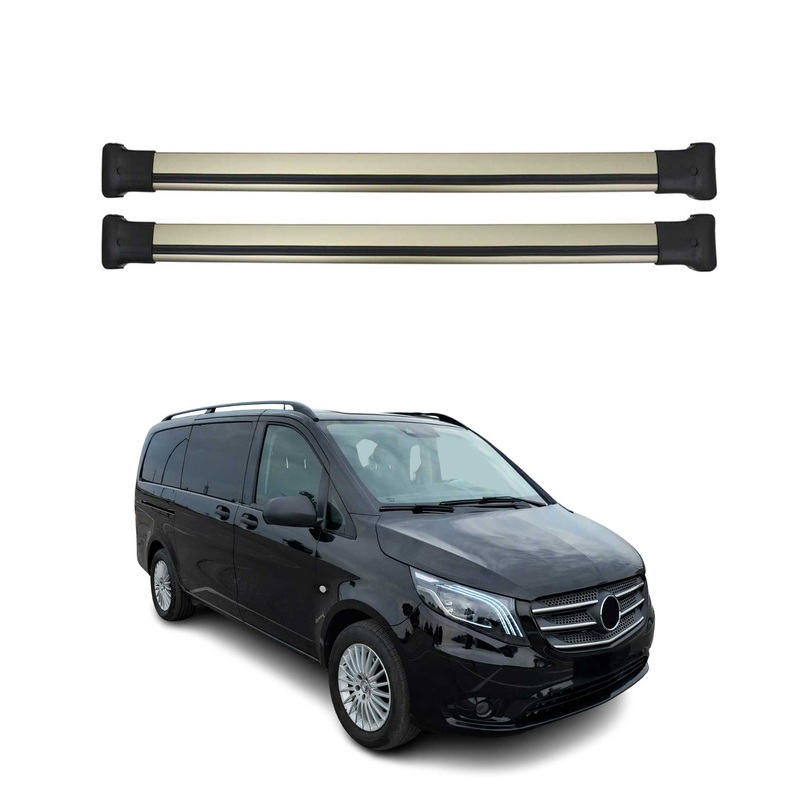 2003-2015 VW T5 Transporter Roof Rack Cross Bars Bronze