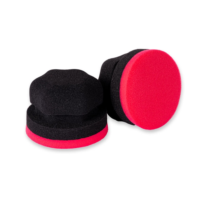 Wax Applicator Puck (Black & Red)