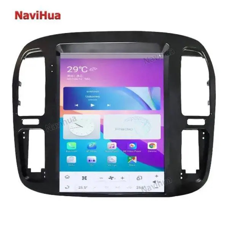 12.1 Inch Large Vertical Screen Android 11 GPS Navigation Car DVD Player for Tesla Style Toyota Land Cruiser 1999-2002