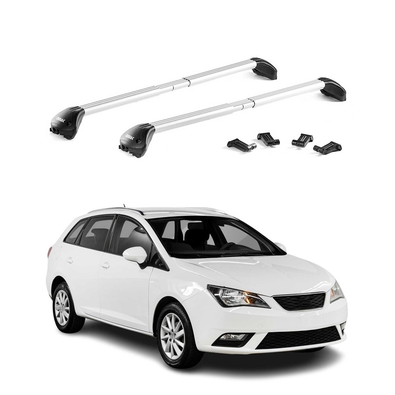 Roof Rack Luggage Carrier for Mini Cooper Paceman R61 2013-2016 Alu Grey 2x