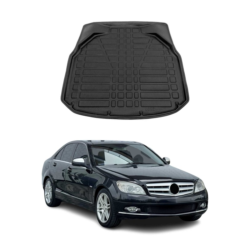 2010-2014 Mercedes C Class W204 Cargo Liner Trunk Mat All Weather Black