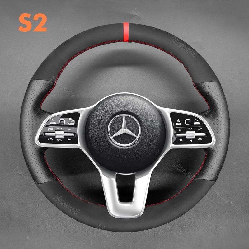 Steering Wheel Cover for Mercedes Benz Sprinter W177 W205 C118 C257 W213 W463 H247 X253 X167 2019-2023
