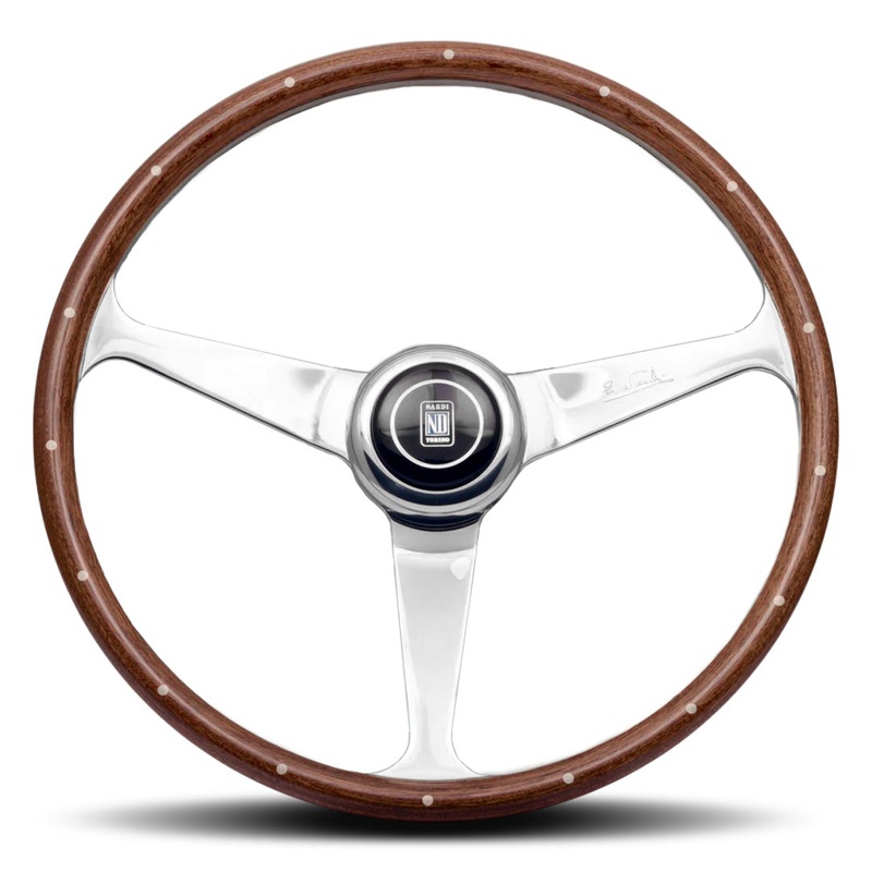 Nardi Anni 50 Steering Wheel – Mahogany Wood Glossy Spokes 380mm